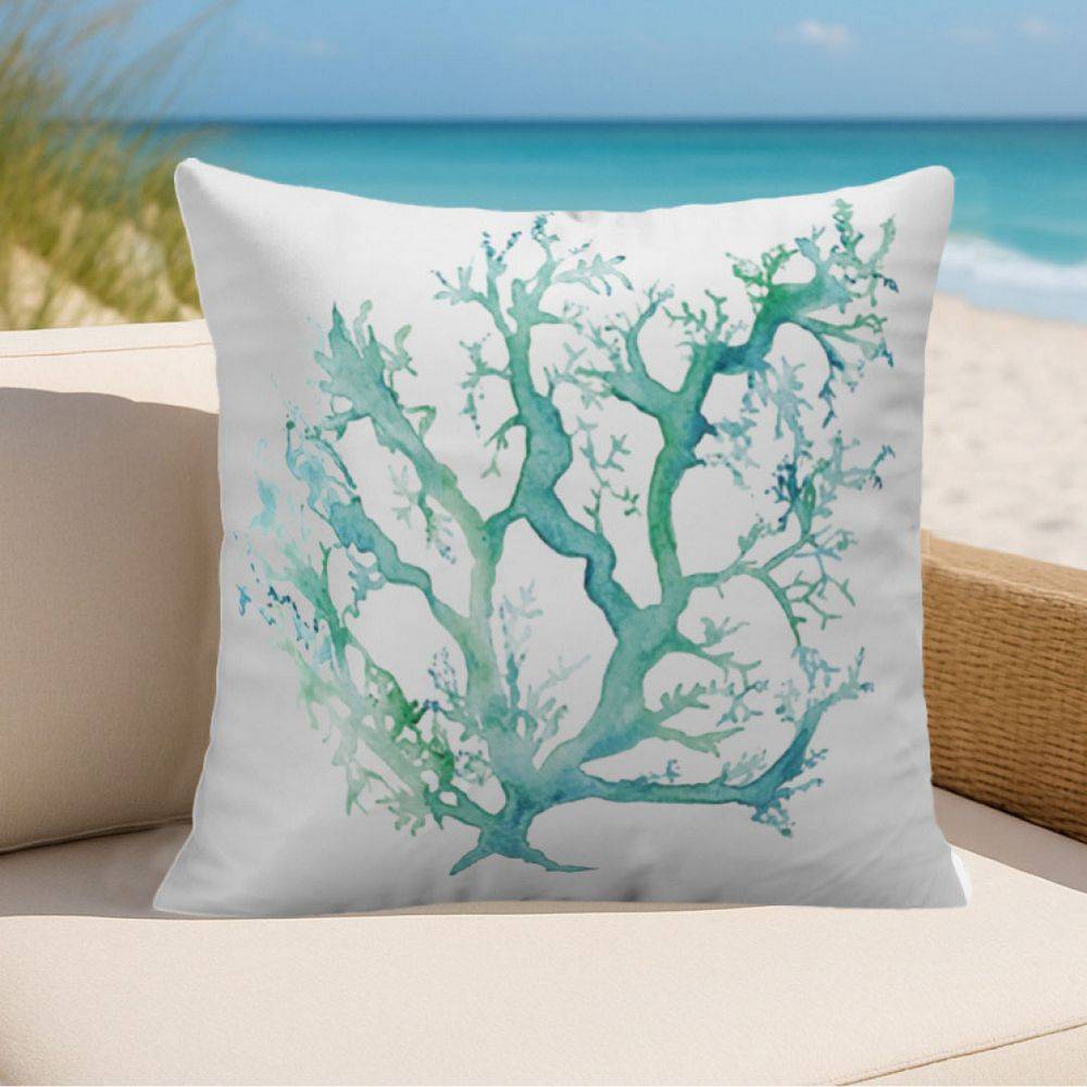 Federa cuscino Stampa digitale Santorini Corallo Tiffany 45x45