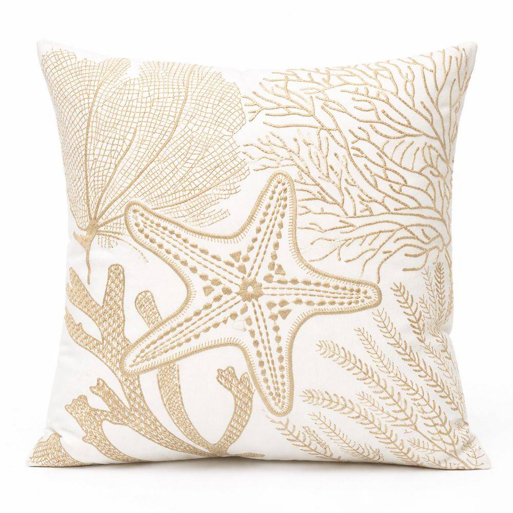 Federa cuscino Ricamata Miley Beige 45x45