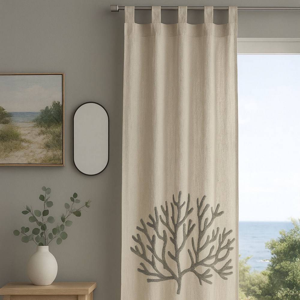 Tendone con passanti punto Spugna Marine Sabbia 150x290