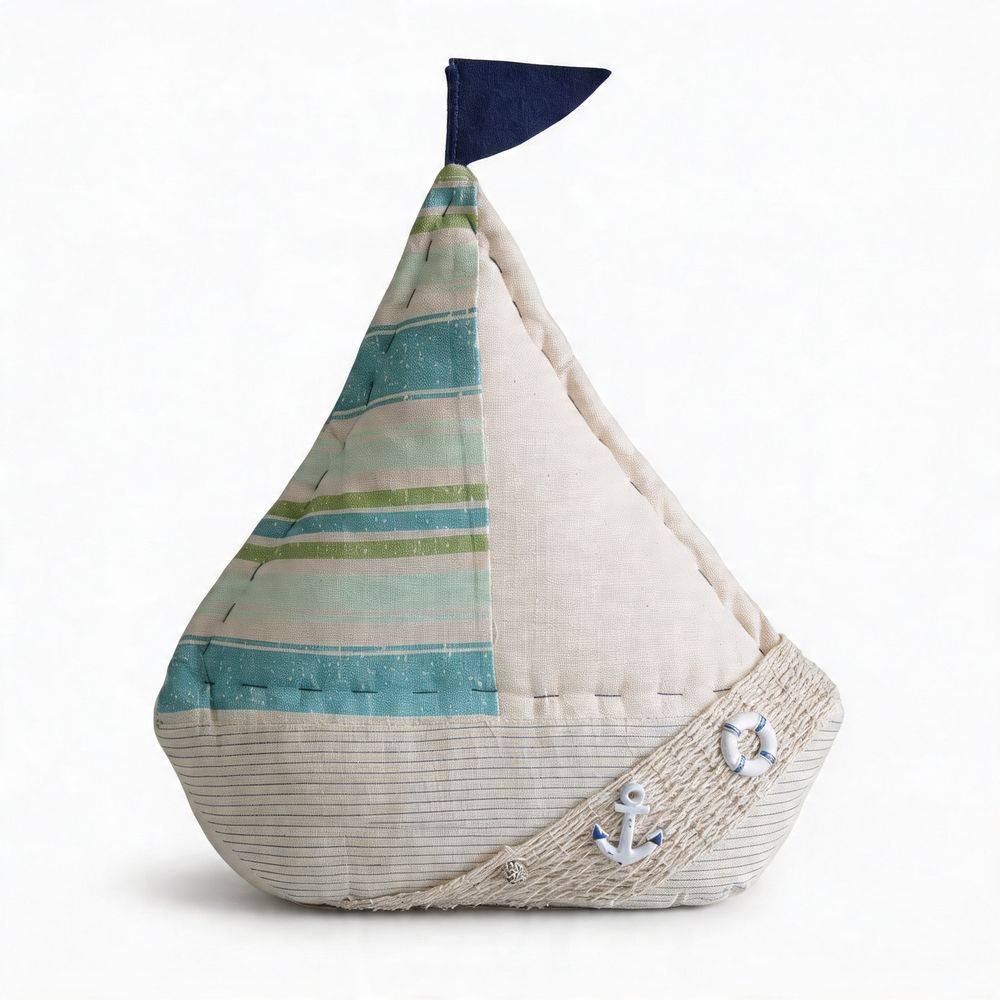 Fermaporta in Tessuto Skipper Azzurro e Verde H. 30