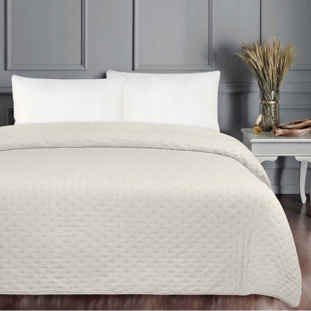 Quilt copriletto Double face Lila Naturale Tortora Matrimoniale