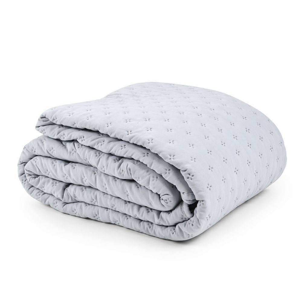 Quilt copriletto Double face Lila Perla Grigio Matrimoniale