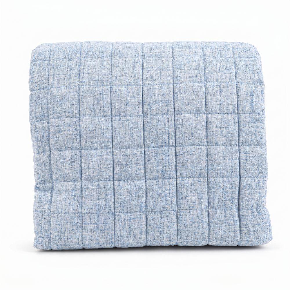 Copriletto effetto lino soft-touch Scott Polvere Singolo