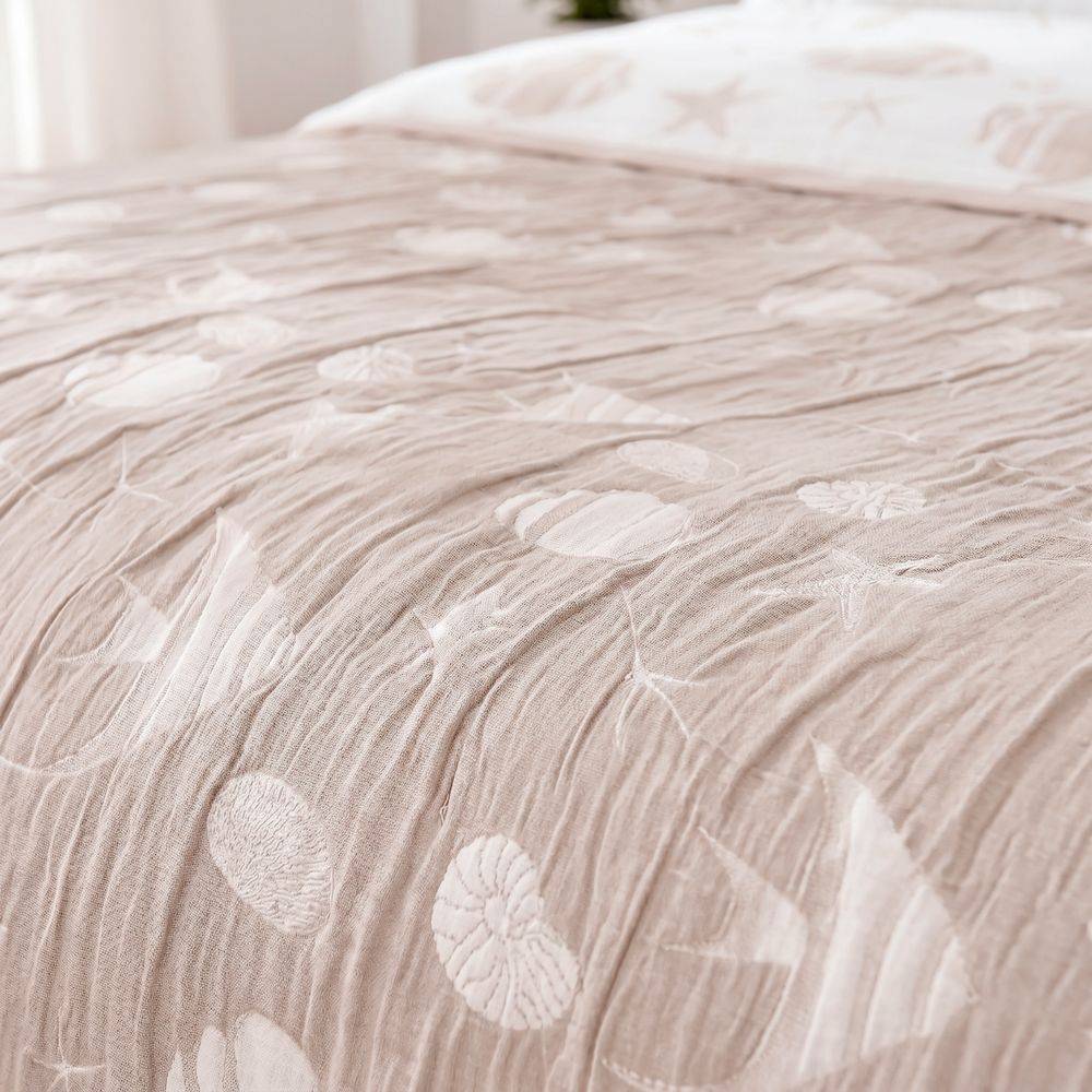 Copriletto Jacquard double face Charm Sabbia 170x260