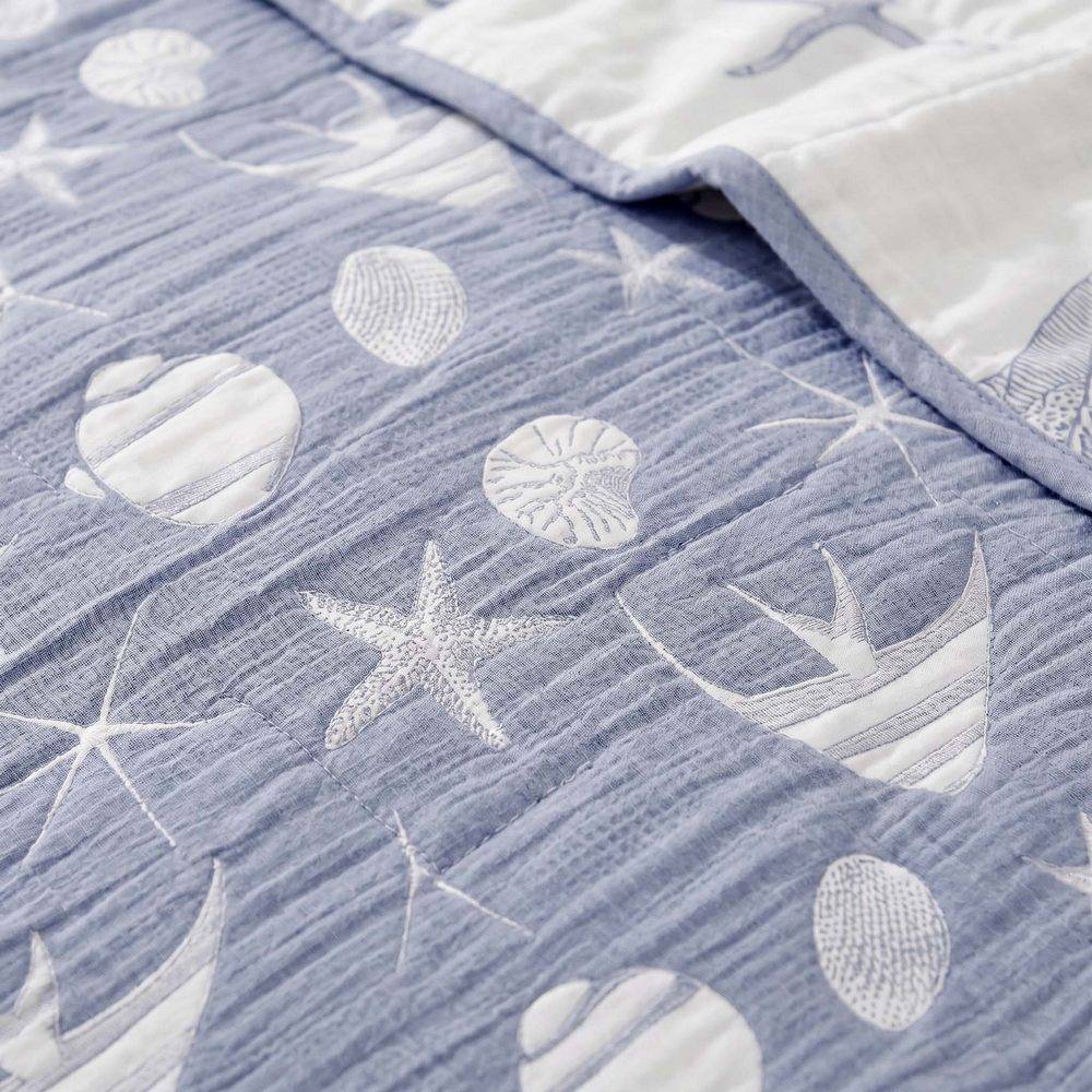 Copriletto Jacquard double face Charm Oltremare 210x260