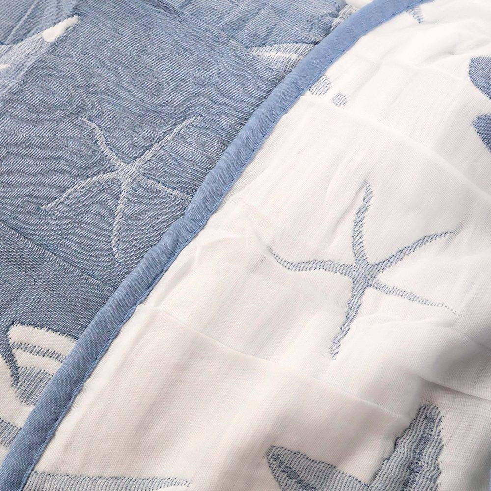 Copriletto Jacquard double face Charm Oltremare 210x260