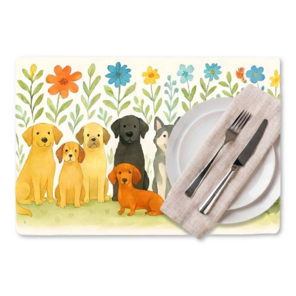 Tovaglietta Americana Alvin Cani e Fiori 30 x 45
