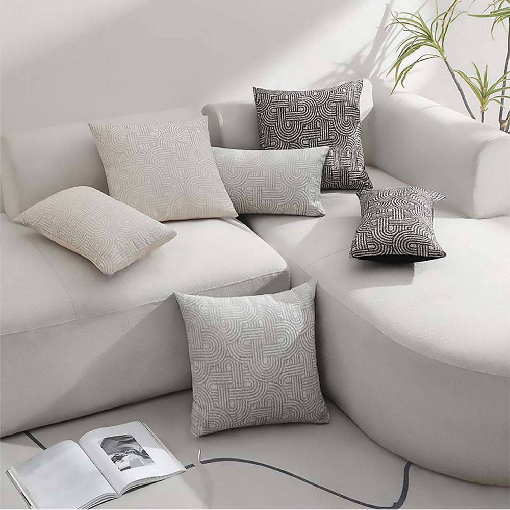 Federa Cuscino Jacquard Lumin Grigio 45x45