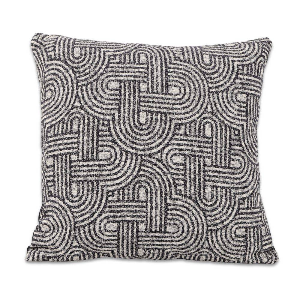 Federa Cuscino Jacquard Lumin Nero 45x45