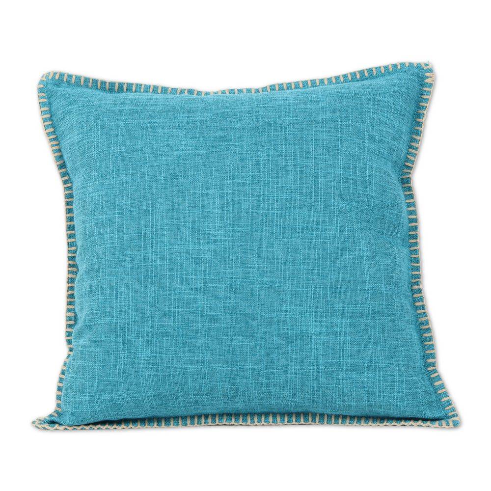 Federa Cuscino Jacquard Cliff Turchese 45x45