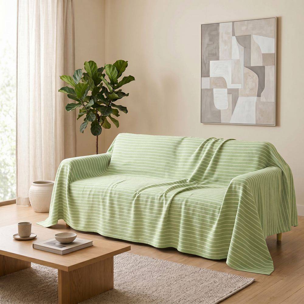 Copridivano Copritutto in ratier Fol Verde 250x250