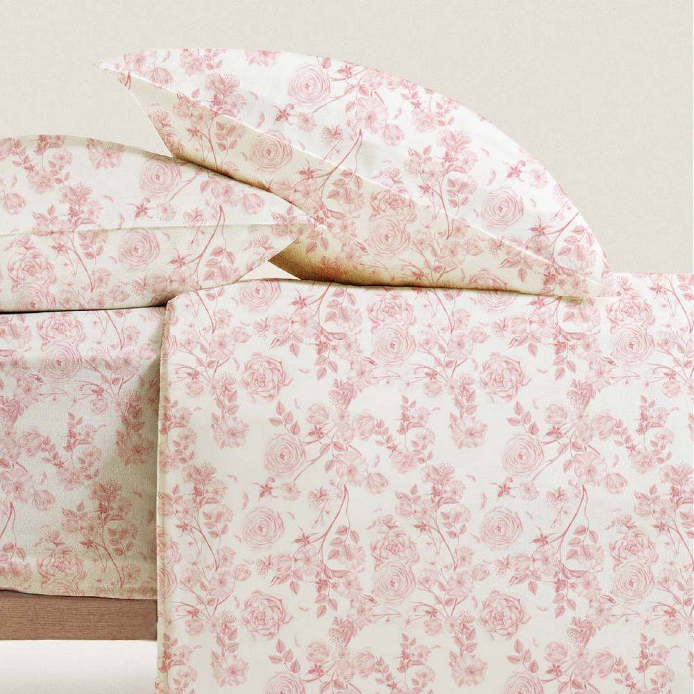 Completo Lenzuola Alys Rosa Singolo