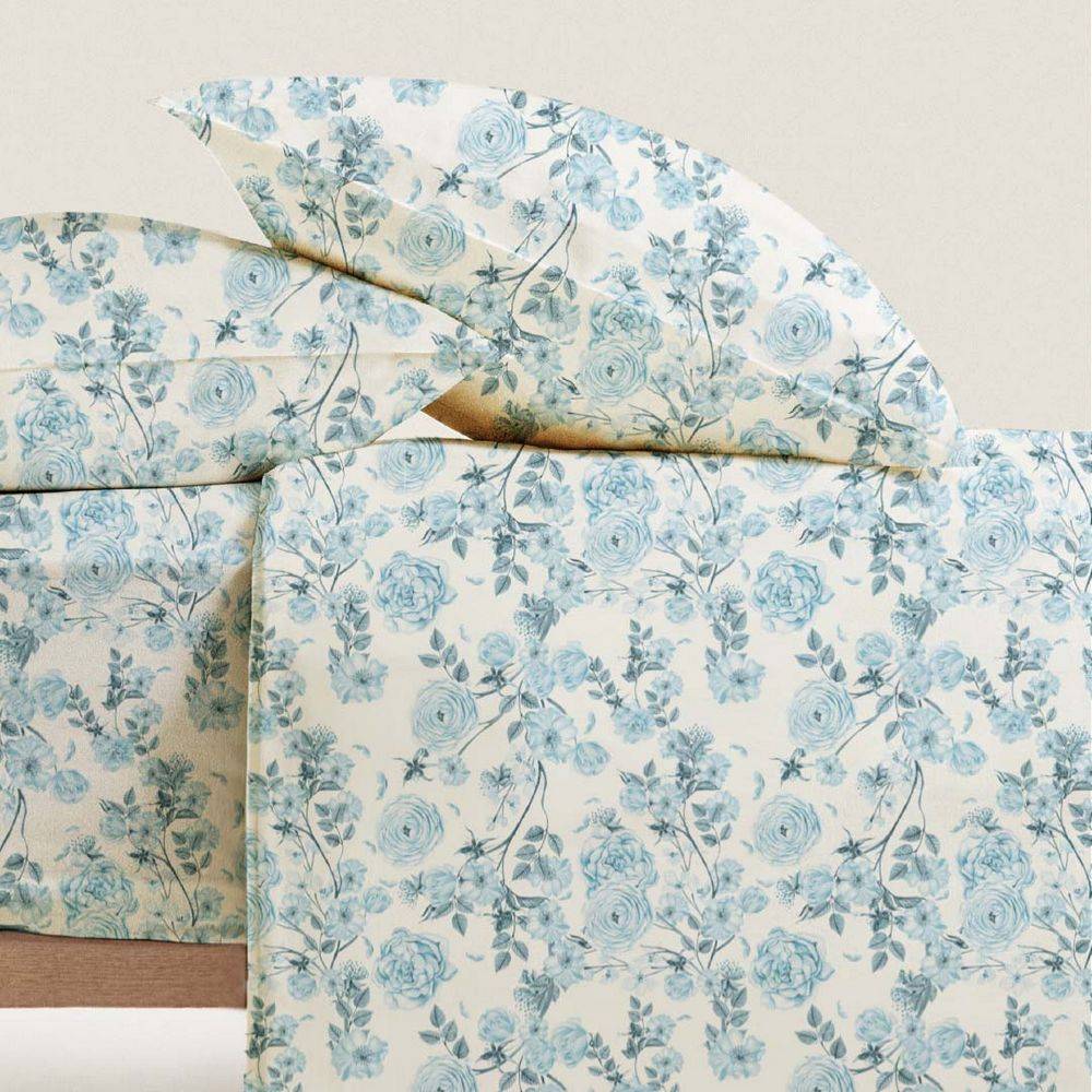 Completo Lenzuola Alys Blu Francese