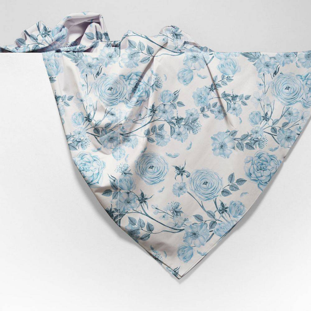 Copridivano Copritutto cotone leggero Alys Azzurro 170 x 295