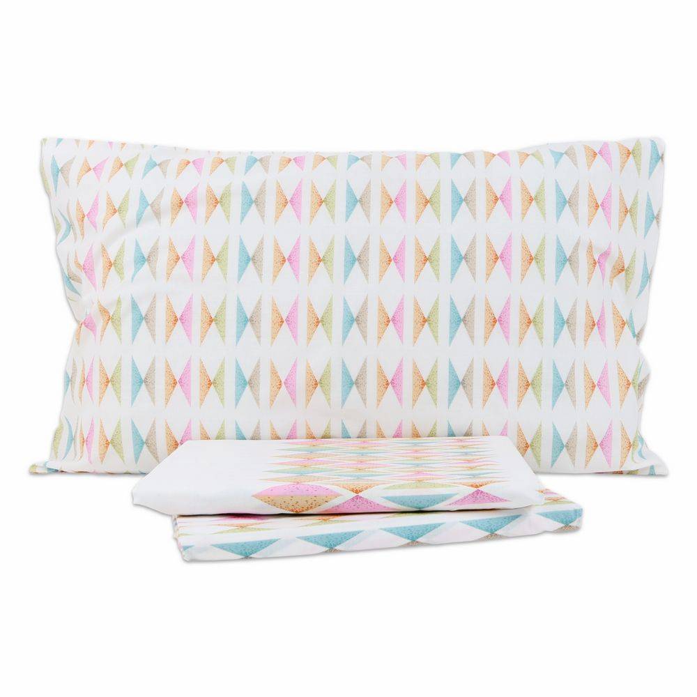 Completo Lenzuola Caleffi Capri Multicolor Matrimoniale