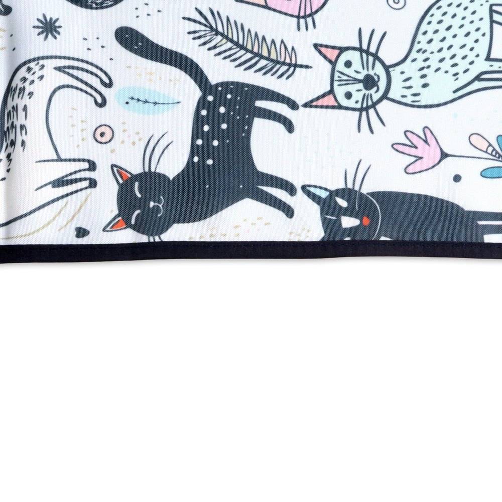 Tovaglia Antimacchia Hydro Pet Disegno 3 Gatti e Fiori 140 x 180