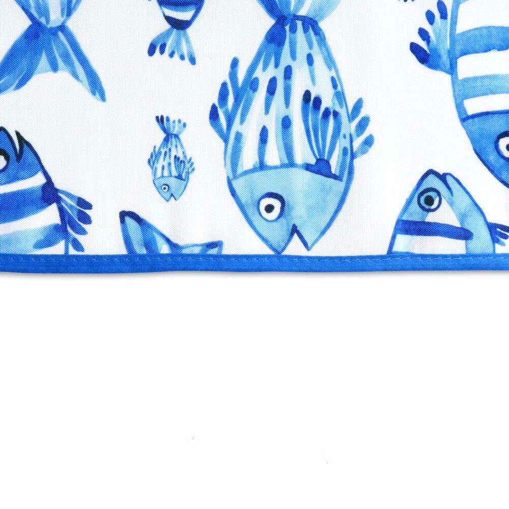 Tovaglia Antimacchia Hydro Mare Disegno 3 Pesci Blu 140 x 180