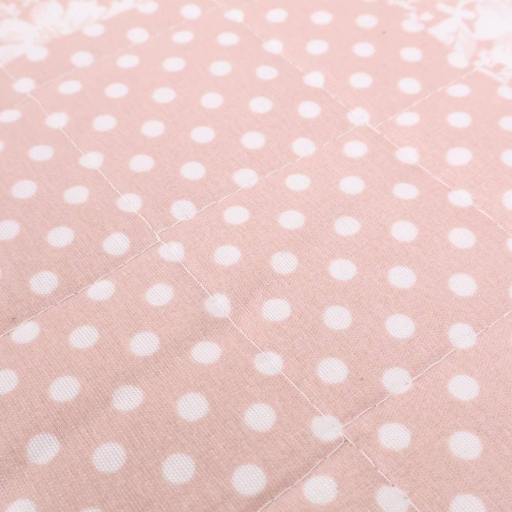 Trapuntino mezzastagione Classic Bouties Quadrati e Rose Dis 01 Matrimoniale