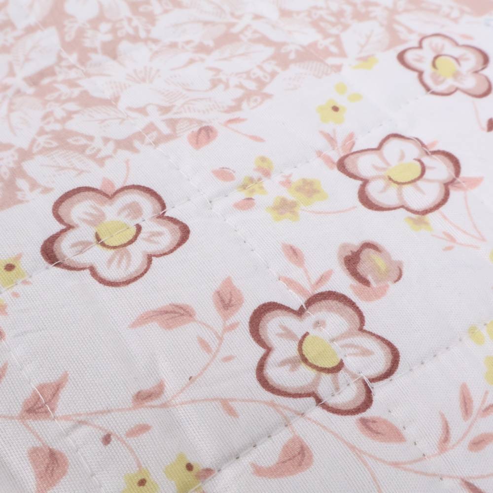 Trapuntino mezzastagione Classic Bouties Quadrati e Rose Dis 01 Matrimoniale