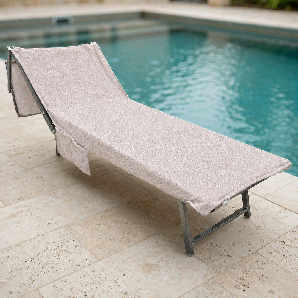 Telo mare per lettino pool & beach Grigio 75 x 190