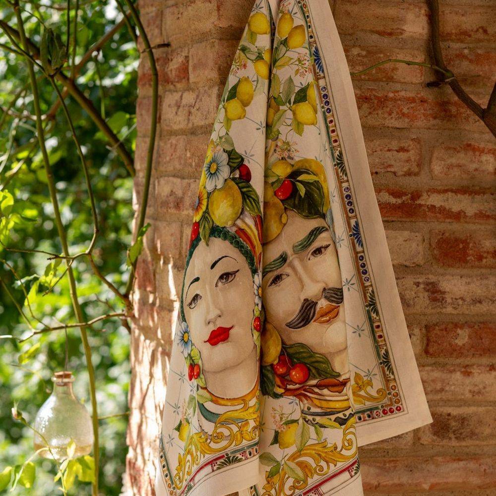 Canovaccio Tessitura Toscana Zagara Donna 55% Lino 45% Cotone 
