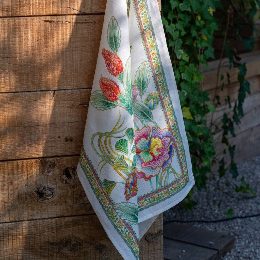 Canovaccio Tessitura Toscana Artigemme Viola 100% Lino