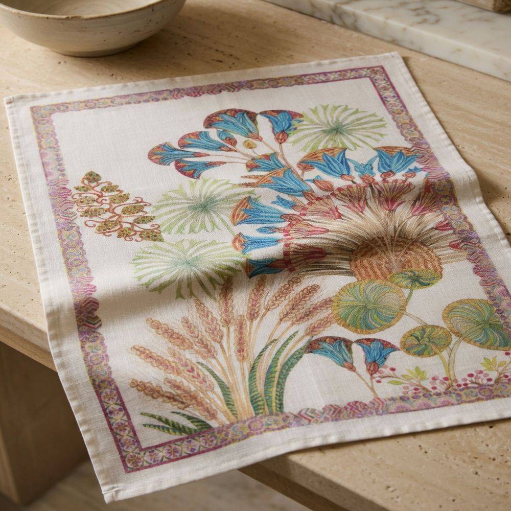 Canovaccio Tessitura Toscana Papyro Blue 100% Lino