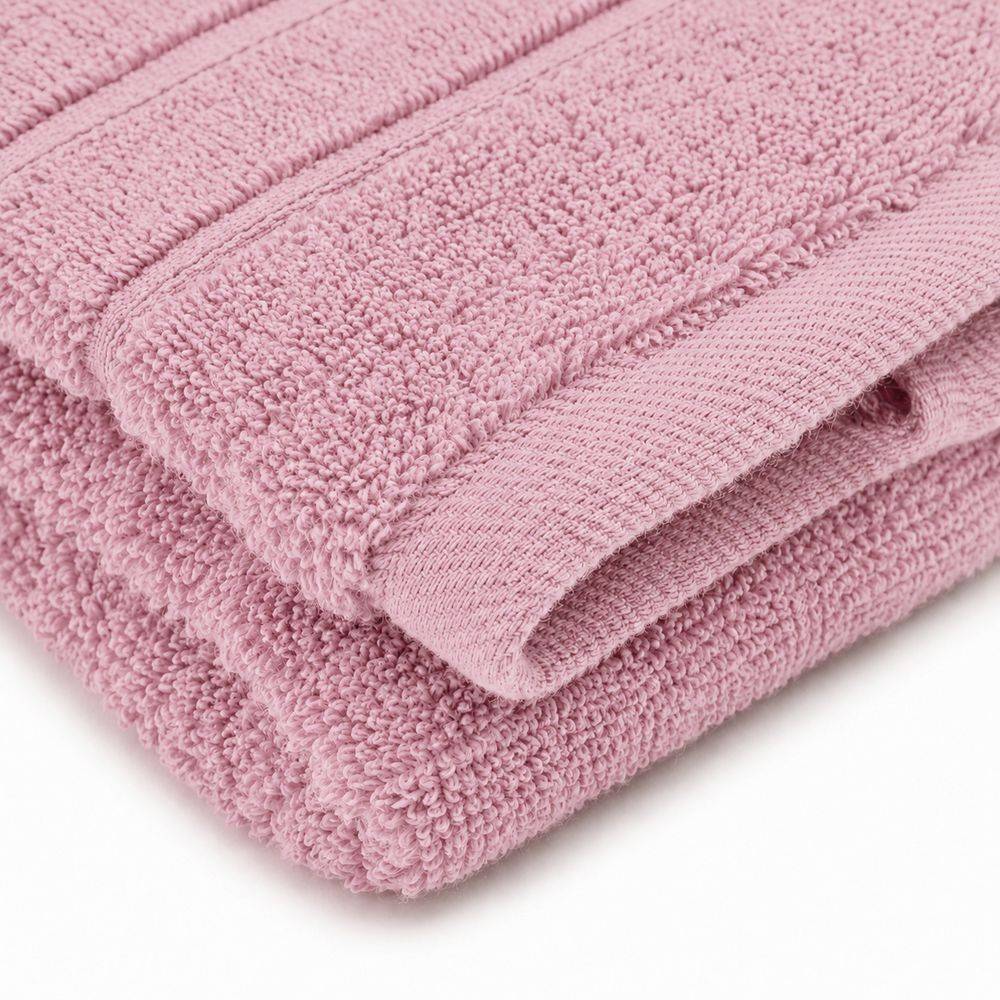 Telo bagno No Twist da 600 gr Tinta unita Rosa