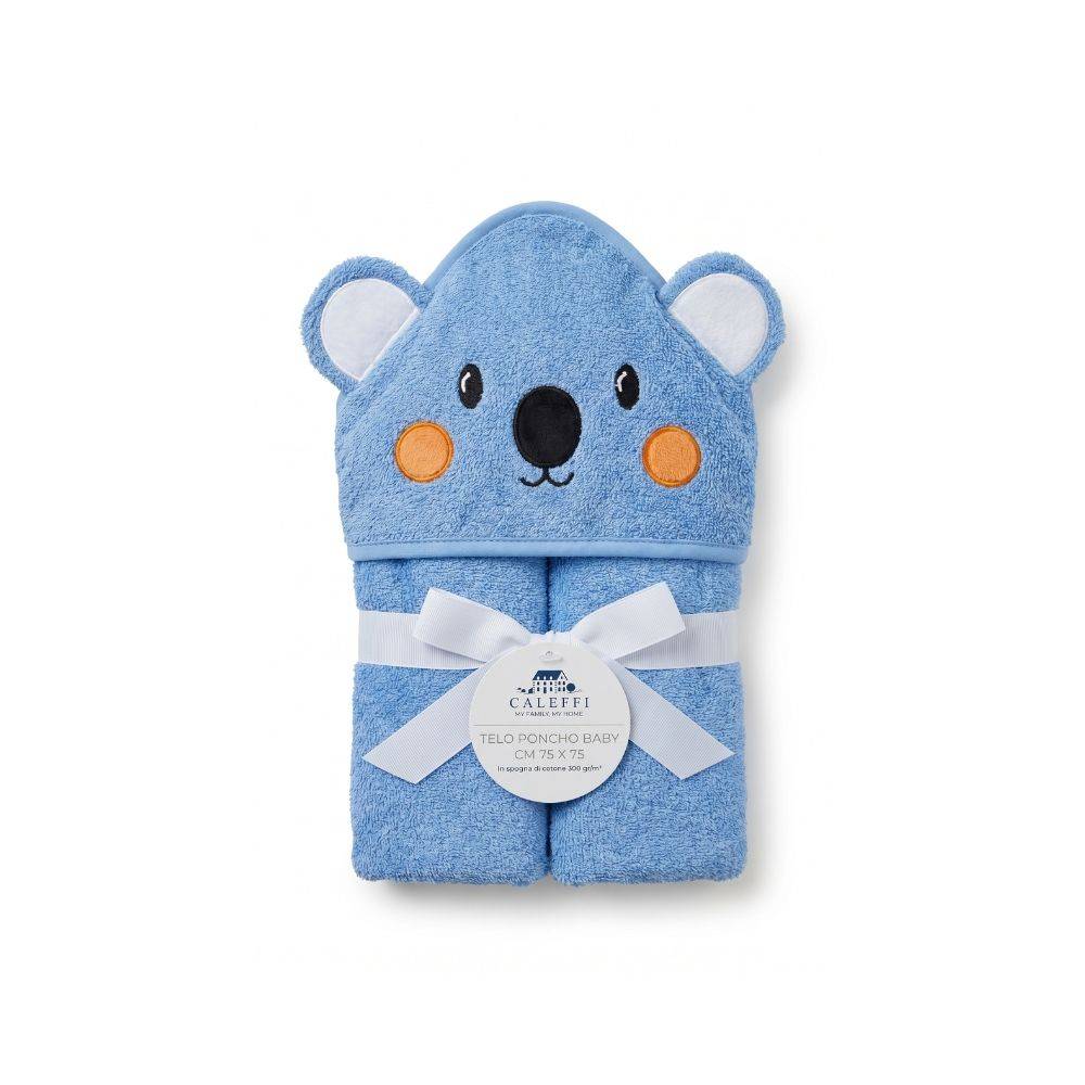 Poncho Bimbo in Spugna di Cotone Koala