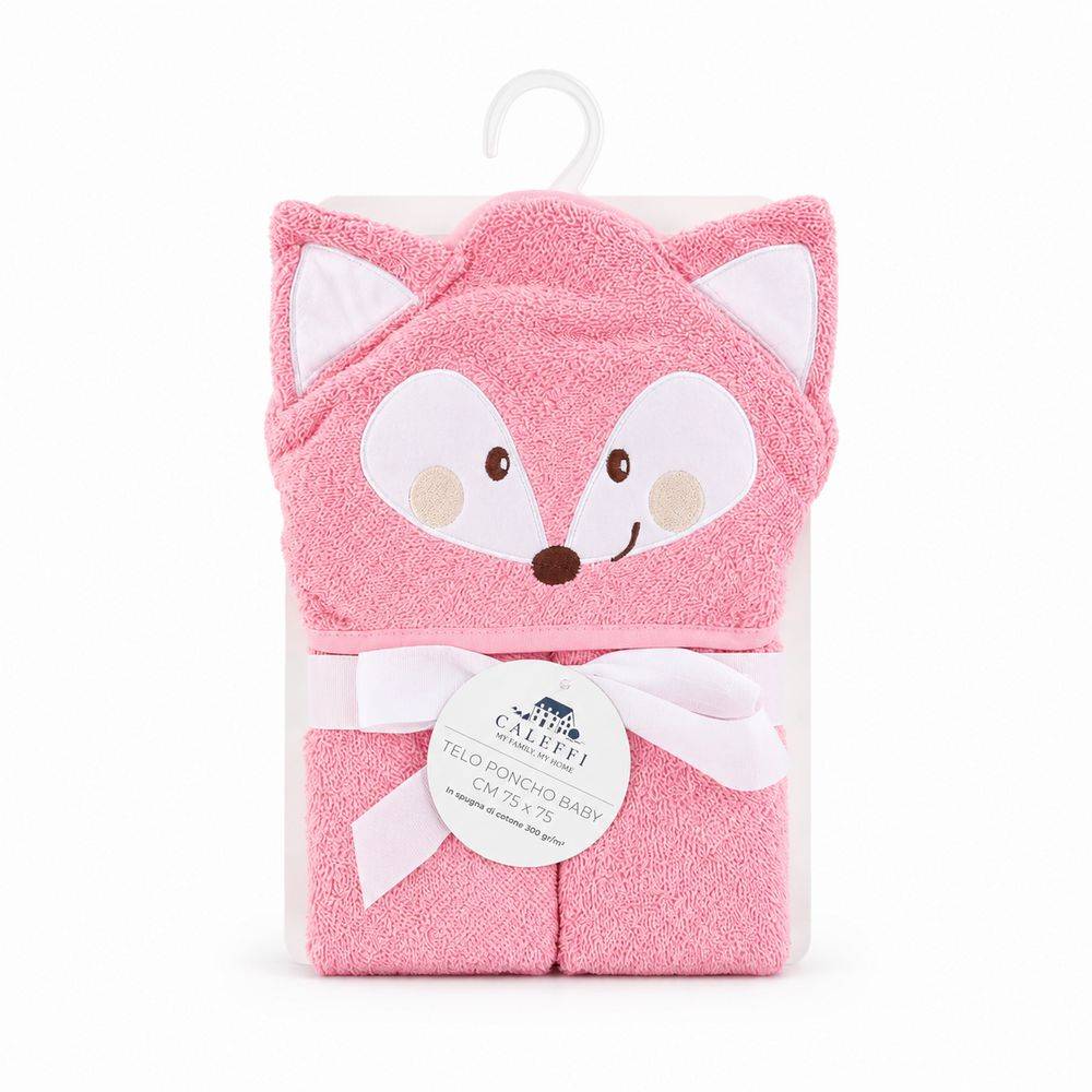 Poncho Bimbo in Spugna di Cotone Fox
