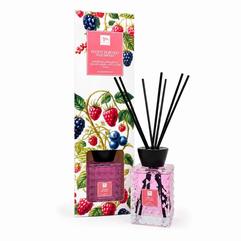 Diffusore di Fragranza Frutti di Bosco con bacchetti 120 ml