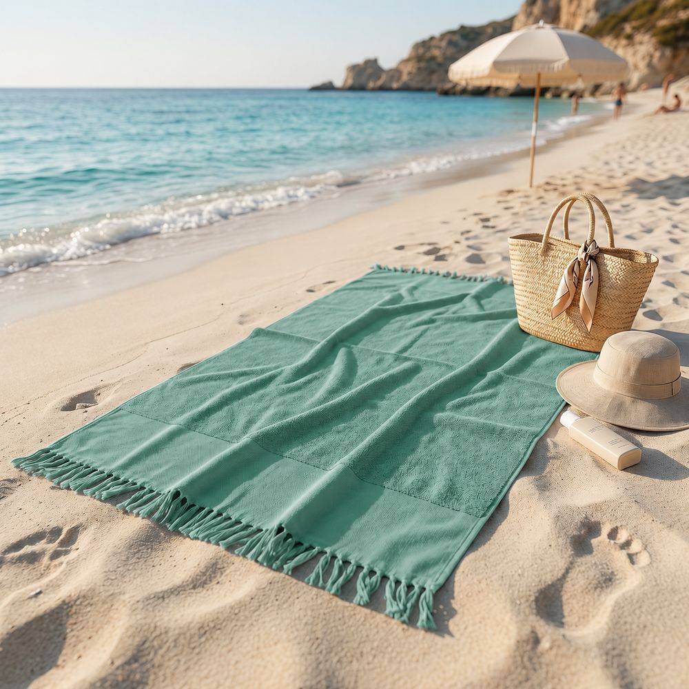 Fouta Telo Mare Spugna Palau Frange Laguna 100x200