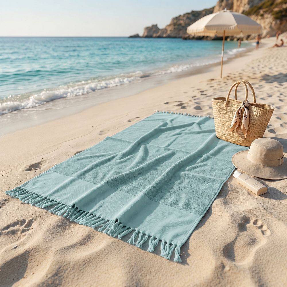 Fouta Telo Mare Spugna Palau Frange Mare 100x200