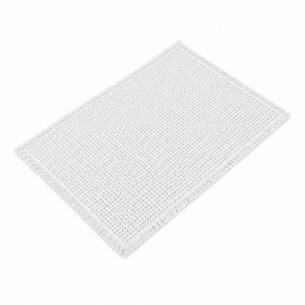 Tappeto antiscivolo Bees nido d'ape Bianco 50x80