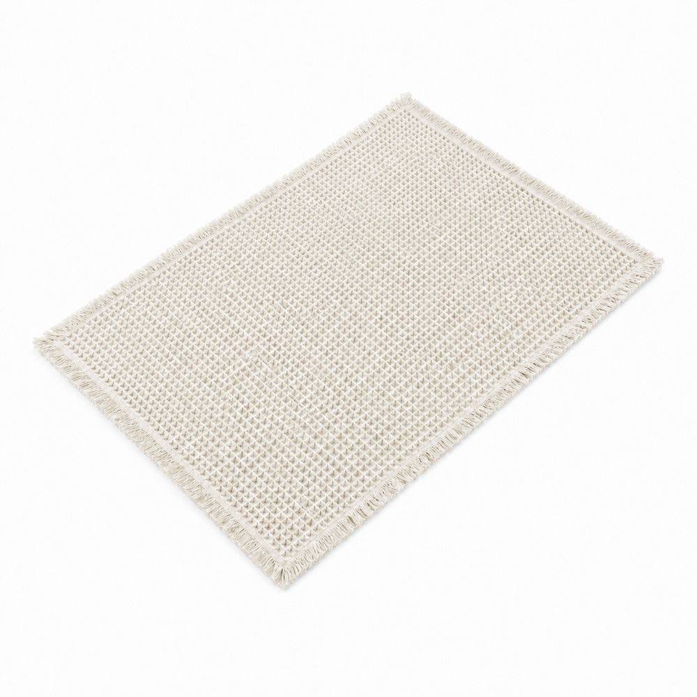 Tappeto antiscivolo Bees nido d'ape Crema 50x80