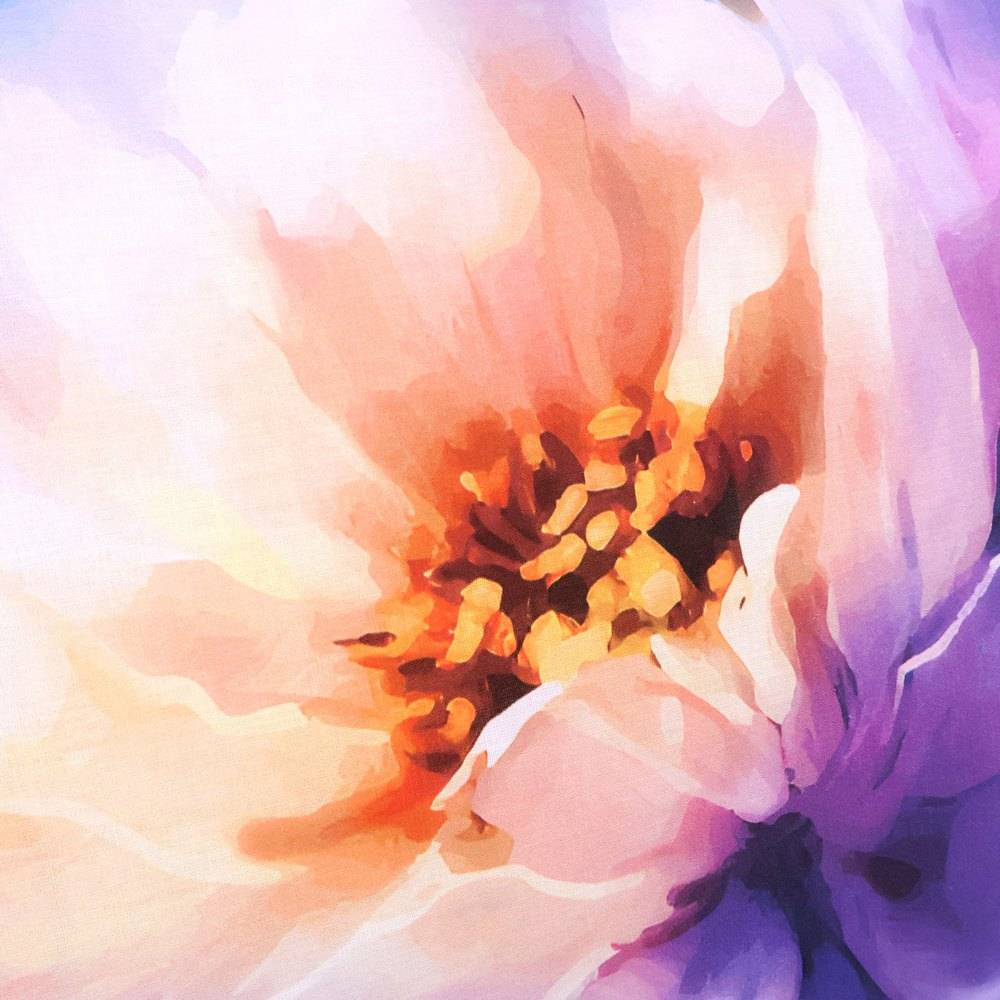 Coppia Federe Decoration Disegno 05 Fiori Artistici