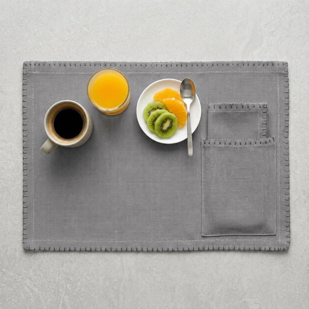 Set Tovaglietta Americana + Tovagliolo Selene Grigio