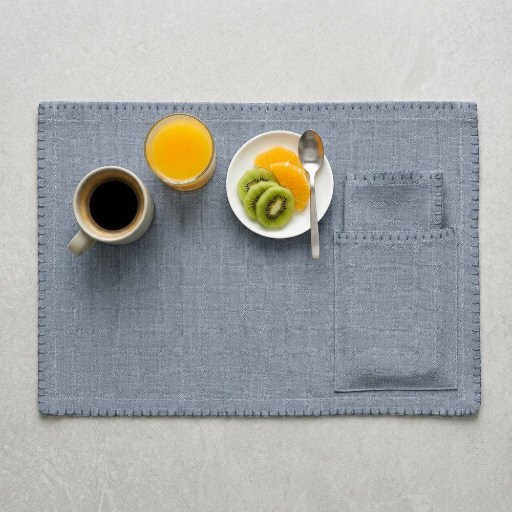 Set Tovaglietta Americana + Tovagliolo Selene Blu