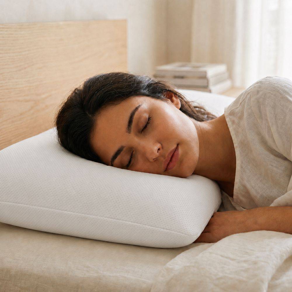Guanciale Memory foam con profilo a saponetta