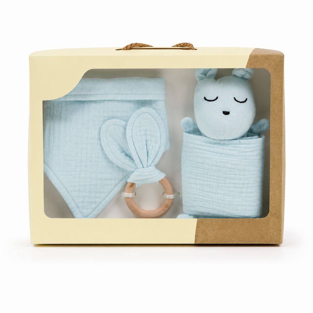 Paffy Baby Set Muslin Azzurro