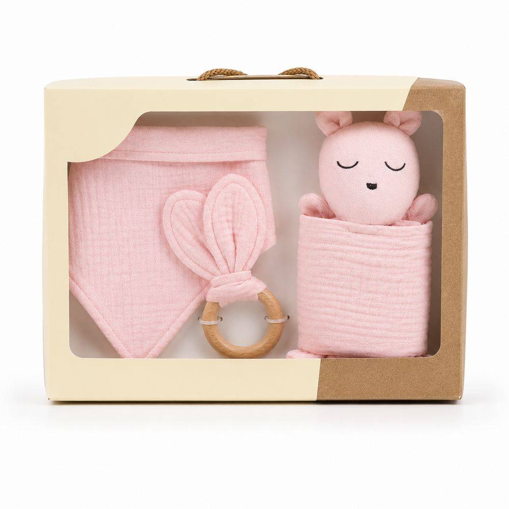 Paffy Baby Set Muslin Rosa