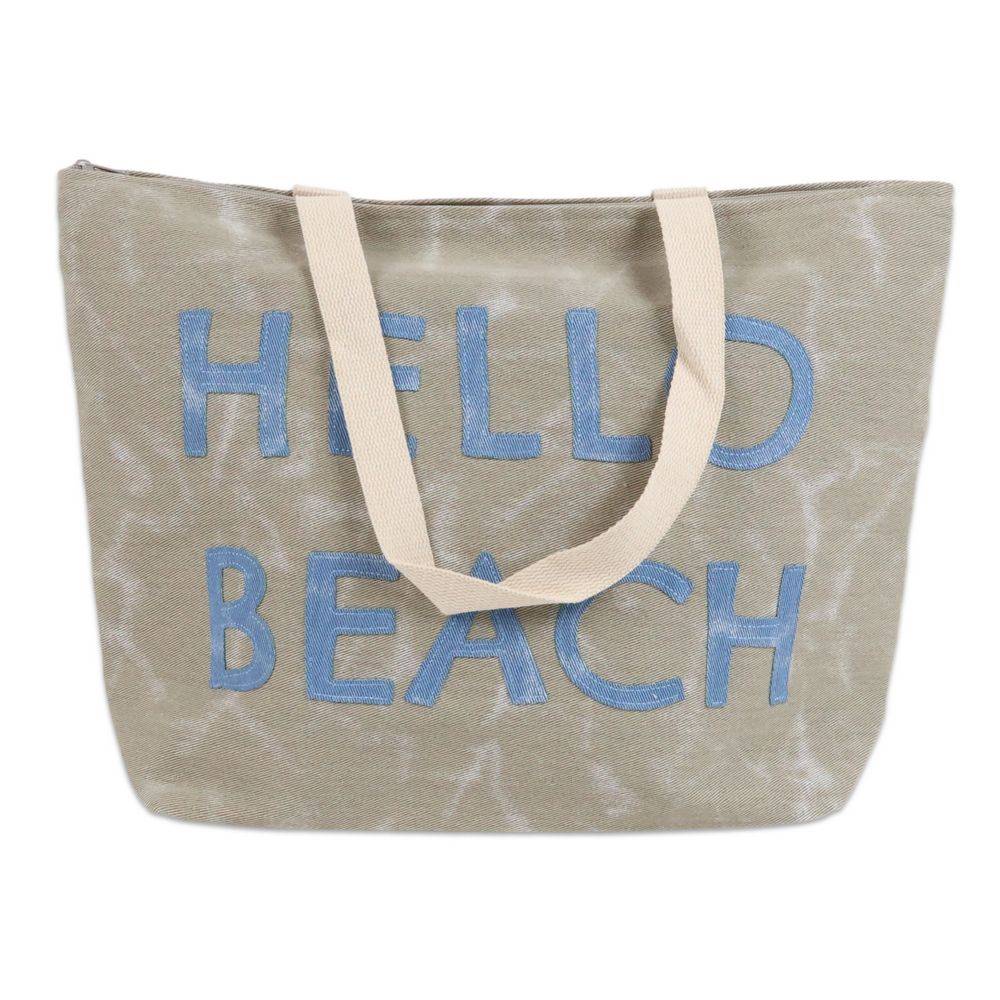 Borsa mare in Tessuto Bria Verde Militare 