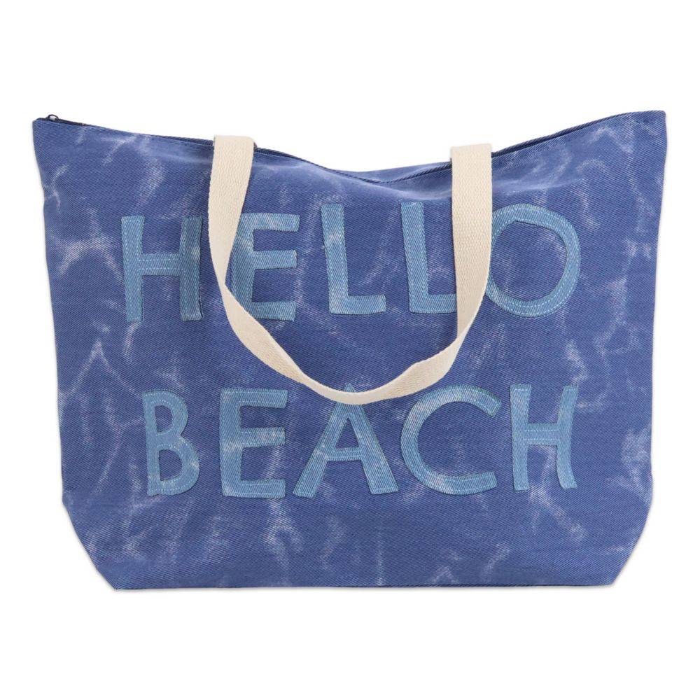 Borsa mare in Tessuto Bria Blu
