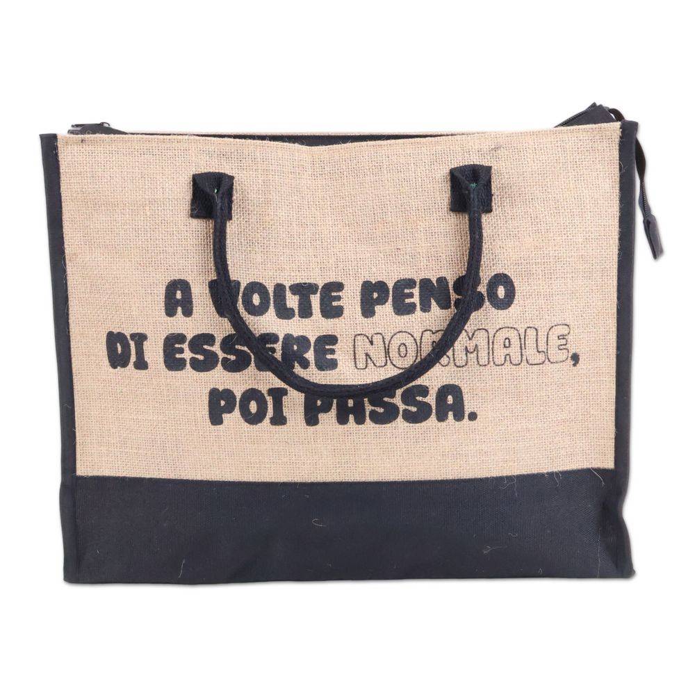 Borsa Mare di Juta Michy Essere Normale