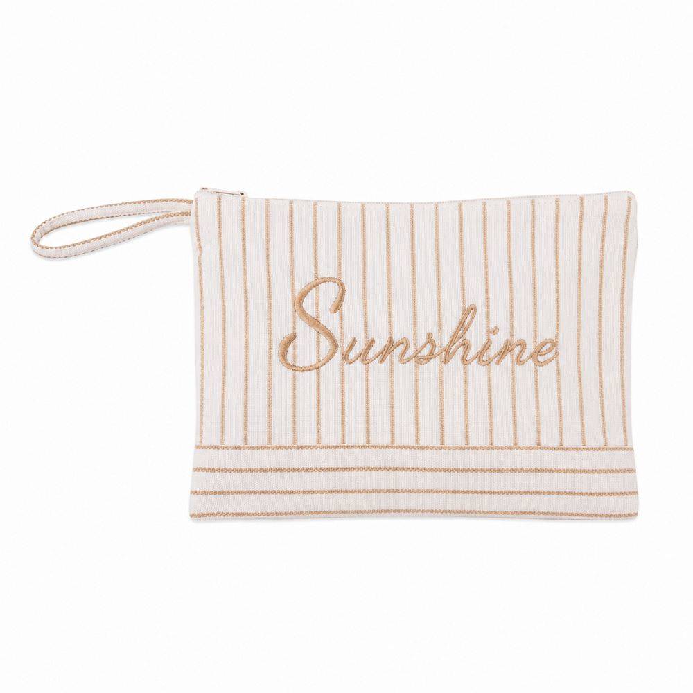 Pochette in Tessuto Cecilia Beige