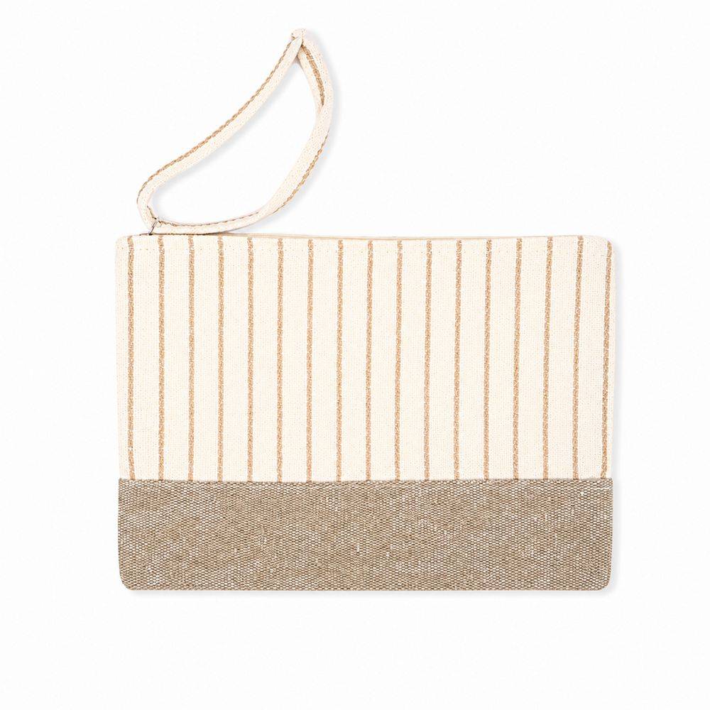 Pochette in Tessuto Giulia Tortora