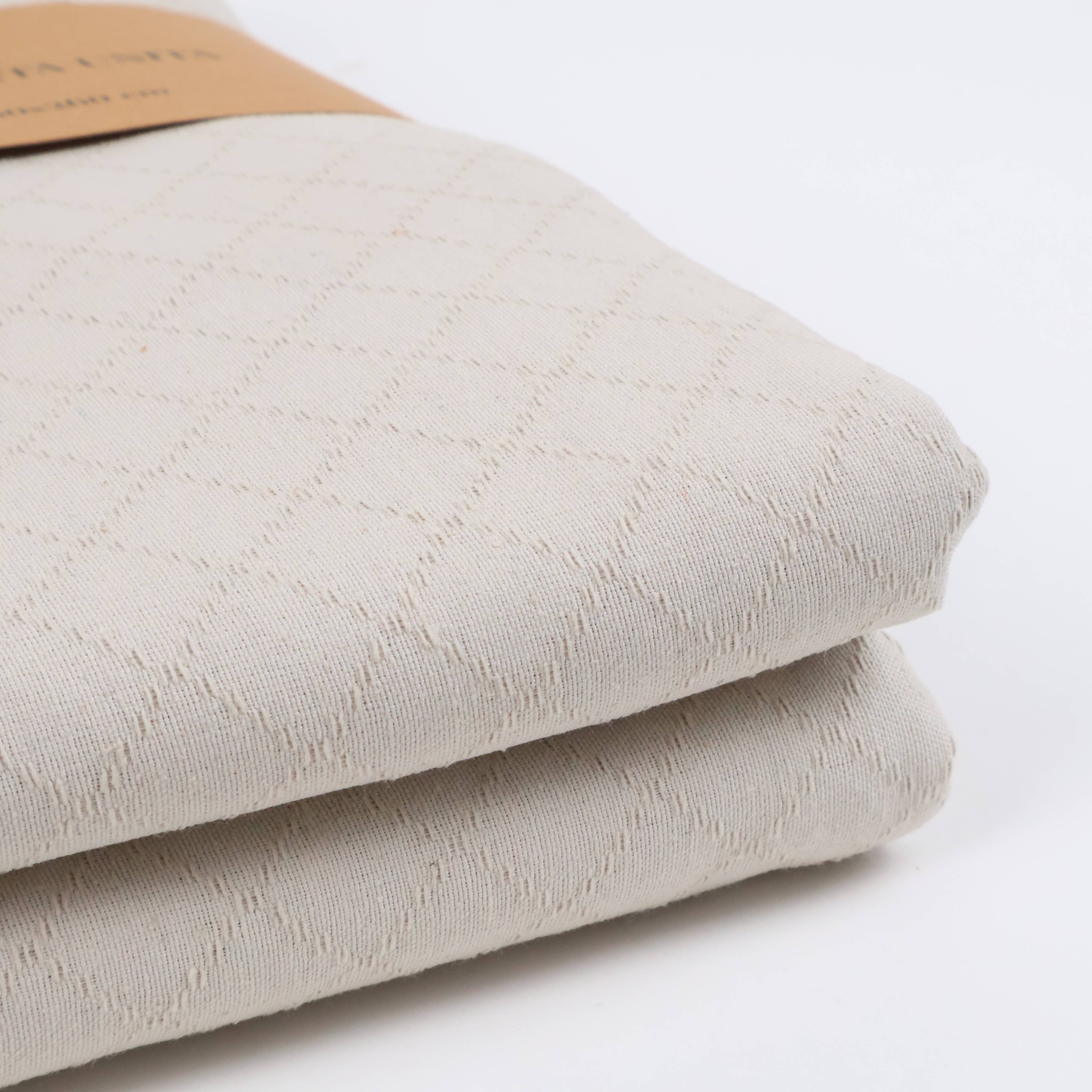 Copriletto arredatutto in Piquet Beige Matrimoniale
