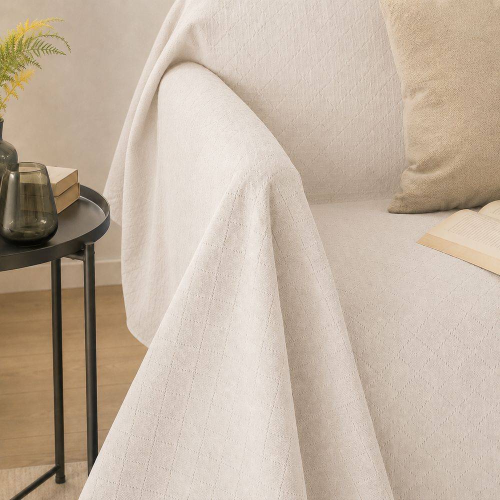 Copriletto arredatutto in Piquet Beige Singolo
