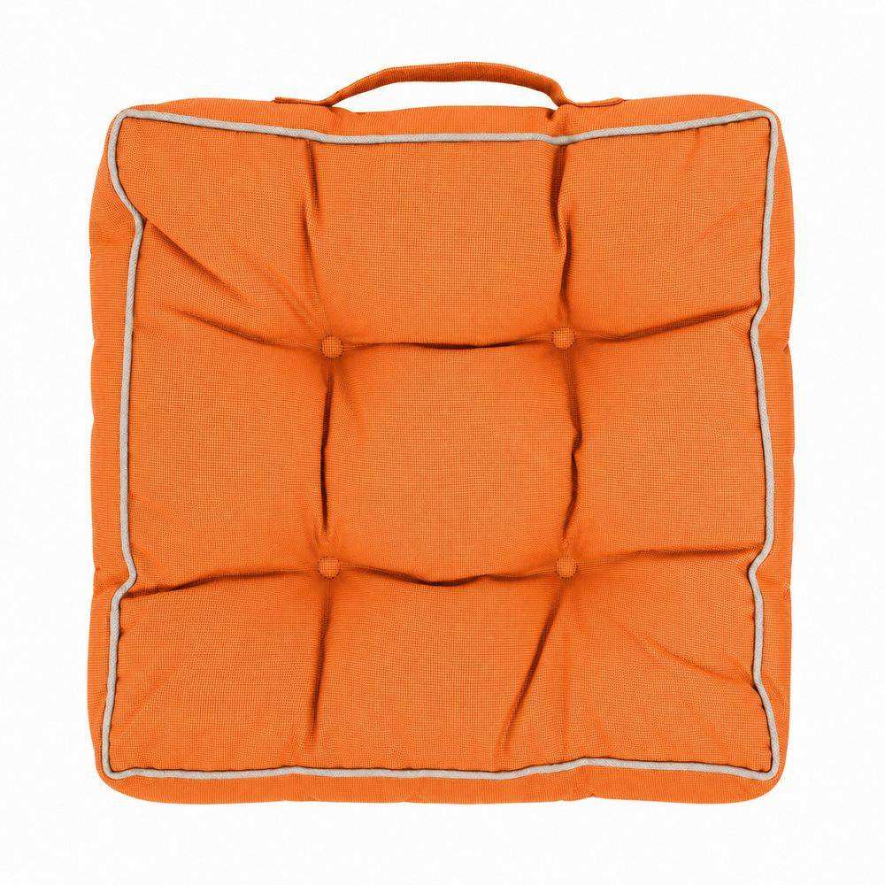 Pouf sedia Idrorepellente per Outdoor Babet Arancio