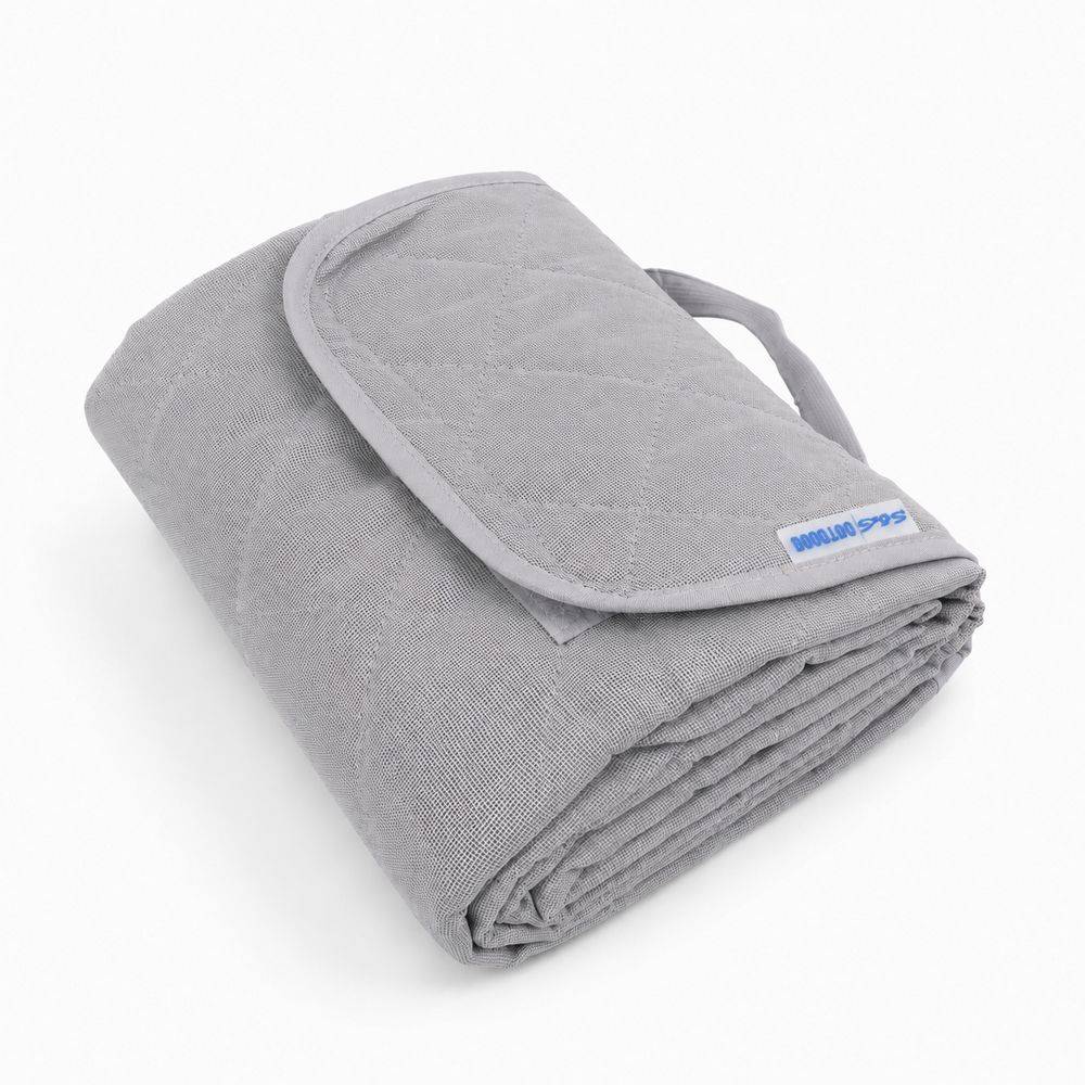 Coperta Picnic pieghevole idrorepellente Babet Grigio 140 x 180